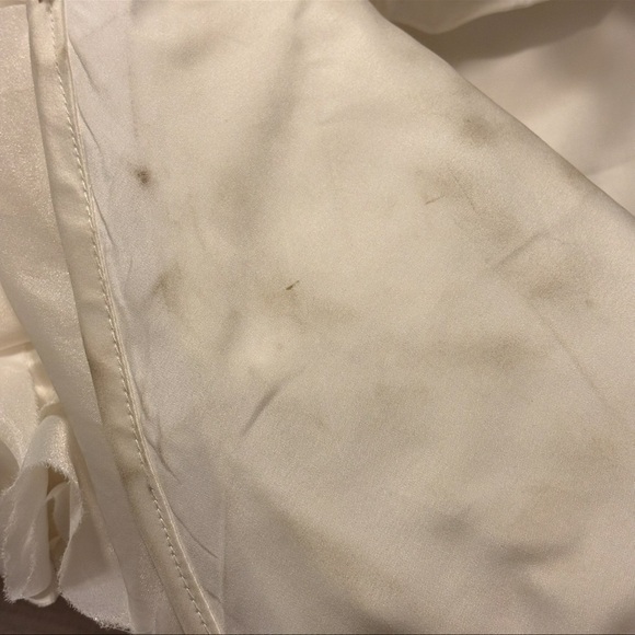 GALINA Signature Ivory Wedding Gown 16W crystals shoulder straps good condition - Picture 12 of 16